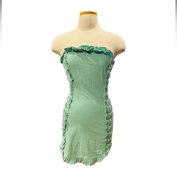 FREE PEOPLE My Muse Mini Dress Mint Size Medium New - Picture 8 of 8